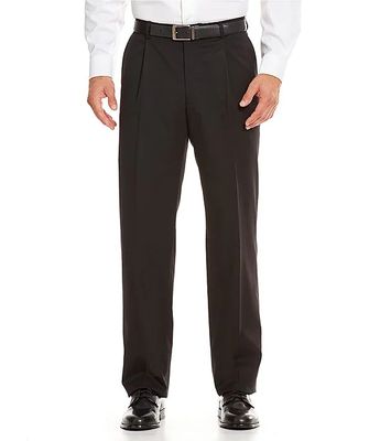 Hart Schaffner Marx Tailored Regular Chicago Fit Single-Pleat Dress Pants