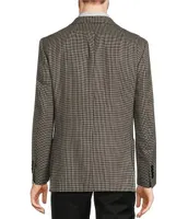 Hickey Freeman Classic Fit Houndstooth Pattern Sport Coat