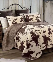 Paseo Road by HiEnd Accents Cowhide Reversible Quilt Mini Set