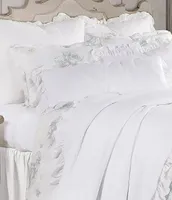 HiEnd Accents Rosaline Washed Floral Linen Comforter Mini Set