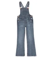 Hippie Girl Big Girls 7-16 Flare Denim Overalls