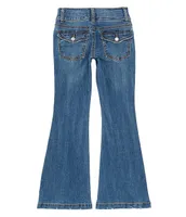 Hippie Girl Big Girls 7-16 Flare Leg Flap Back Pockets Jeans