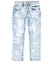 Hippie Girl Big Girls 7-16 Daisy Discharge Denim Jeans