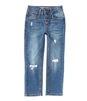 Hippie Girl Big Girls 7-16 High-Rise Straight-Leg Jeans