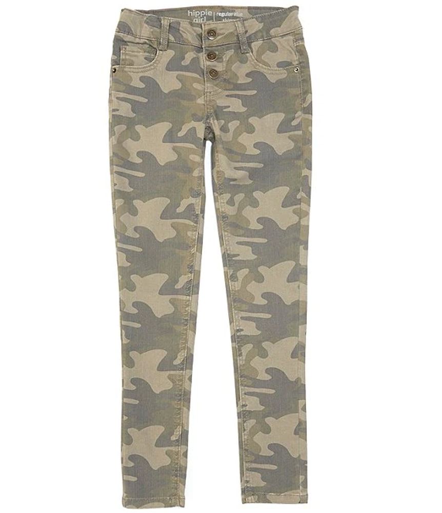 Hippie Girl Big Girls 7-16 REPREVE Triple-Snap Camo Skinny Jeans | The  Shops at Willow Bend