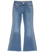 Hippie Girl Big Girls 7-16 Rhinestone Heat Seal Embellished Flare Jeans