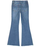 Hippie Girl Big Girls 7-16 Rhinestone Heat Seal Embellished Flare Jeans