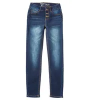 Hippie Girl Big Girls 7-16 Triple-Snap Denim Skinny Jeans