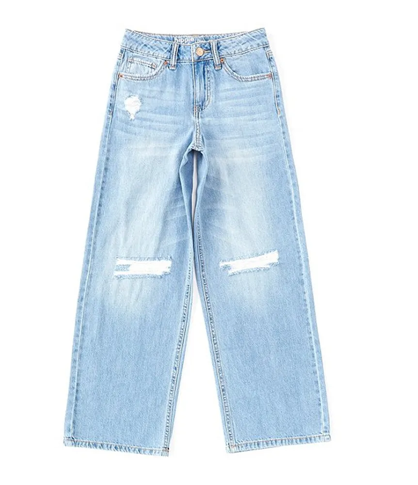 Hippie Girl Big Girls 7-16 Wide Leg Blue Jeans