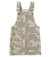 Hippie Girl Little Girls 4-6X Fray-Hem Camo Skirtall