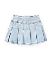 Hippie Girl Little Girls 4-6X Pleated Denim Skirt