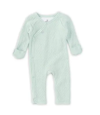Honest Baby Clothing Boys Newborn-12 Months Matelasse Organic Side Snap Coverall