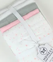 Honest Baby Clothing - Organic Cotton Woven Burp Cloths 5-Pack