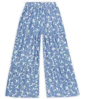 Honey & Sparkle Big Girls 7-16 Tiered Elastic Printed Pants