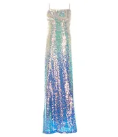 Honey and Rosie Big Girls 7-16 Sequin Embellished Ombre A-Line Ballgown