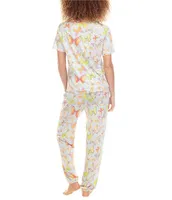 Honeydew Intimates Sweet Escape Butterfly Print Knit Pajama Set