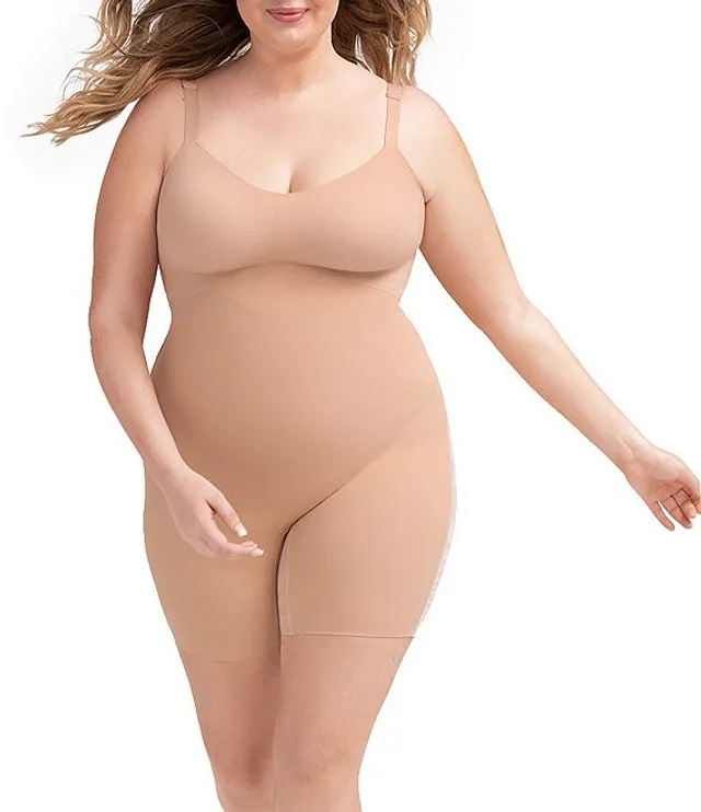 Honeylove Plus Size Mid-Thigh Bodysuit