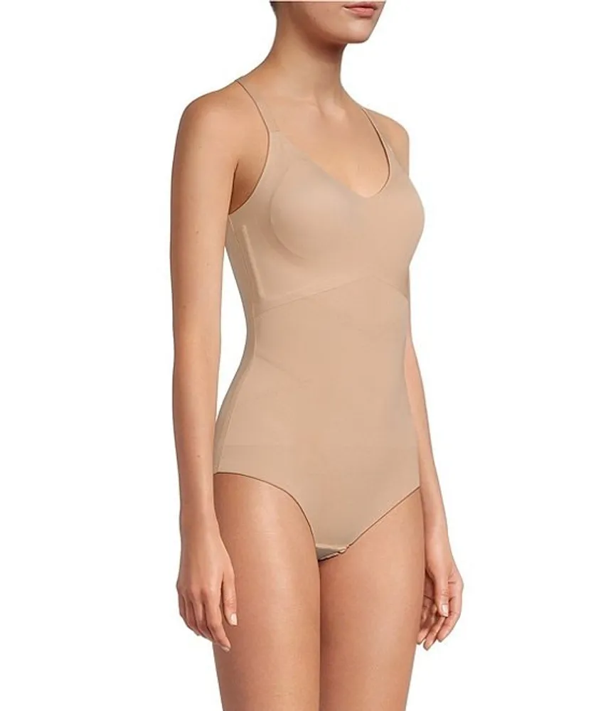 Honeylove, Tank Bodysuit for Women in Sand (Nude), Size: 3X