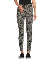 HUE Baby Leopard High Rise Ankle Leggings