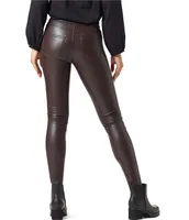 HUE Leatherette Mid-Rise Leggings