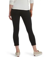 HUE Ultra Cotton Wide Waistband Crop Leggings