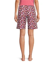 HUEtique Knit Paisley Print Bermuda Sleep Shorts