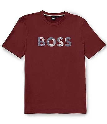 Hugo BOSS Thompson Digital Print Logo Short Sleeve T-Shirt