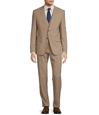 Hugo Boss Slim Fit Flat Front Solid Pattern 2-Piece Suit