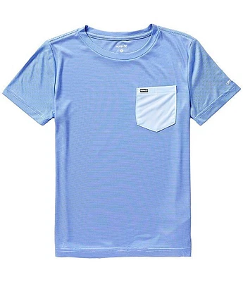 Hurley Big Boys 8-20 Short Sleeve Contrast-Pocket Swim T-Shirt
