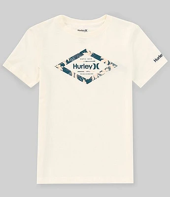 Hurley Big Boys 8-20 Short-Sleeve Floral-Diamond T-Shirt
