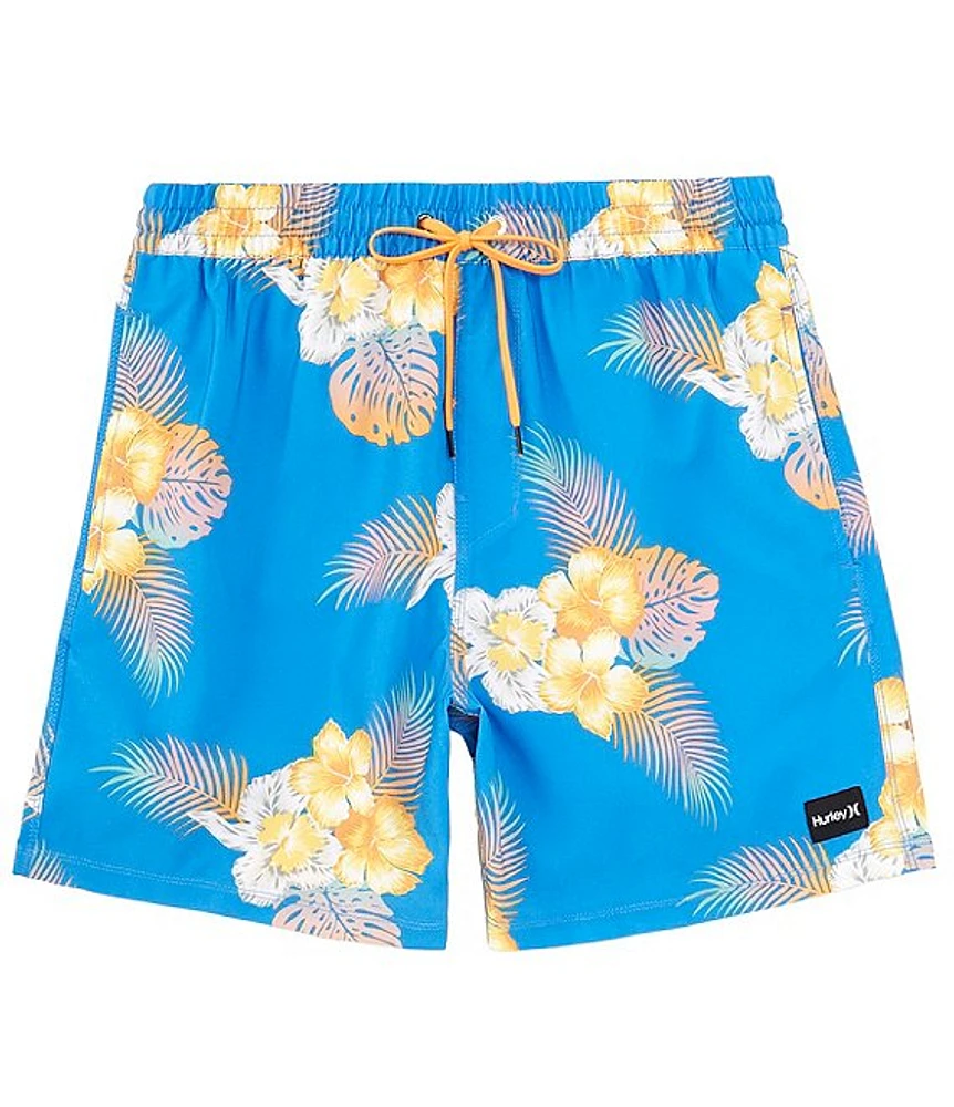 Hurley Cannonball Santiago Print 17#double; Outseam Volley Shorts