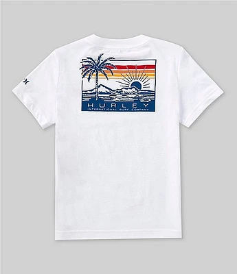 Hurley Little Boys 2T-7 Short Sleeve Palm Graphic T-Shirt