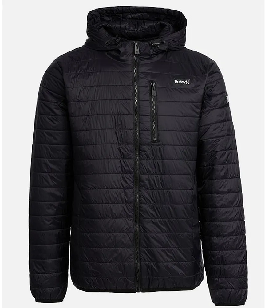 Hurley Carrick Quilted Hooded Packable Jacket