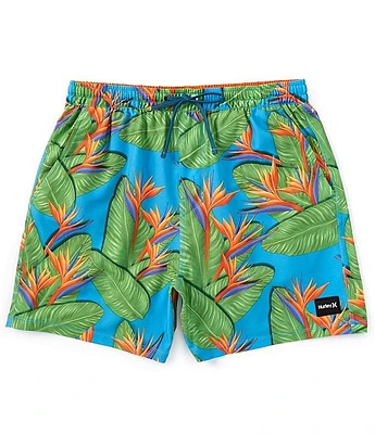 Hurley Phantom Eco Poolside Tropical Print 16#double; Outseam Board Shorts