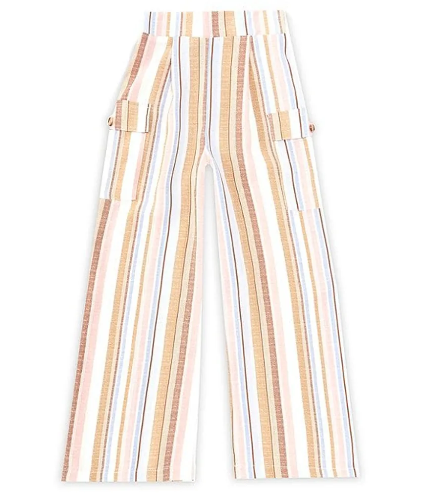 I.N. Girl Big Girls 7-16 Striped Wide Leg Pants