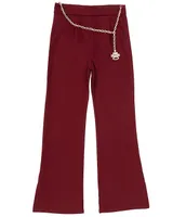 I.N. Girl Big Girls 7-16 Chain-Belted Knit Bootcut Pants