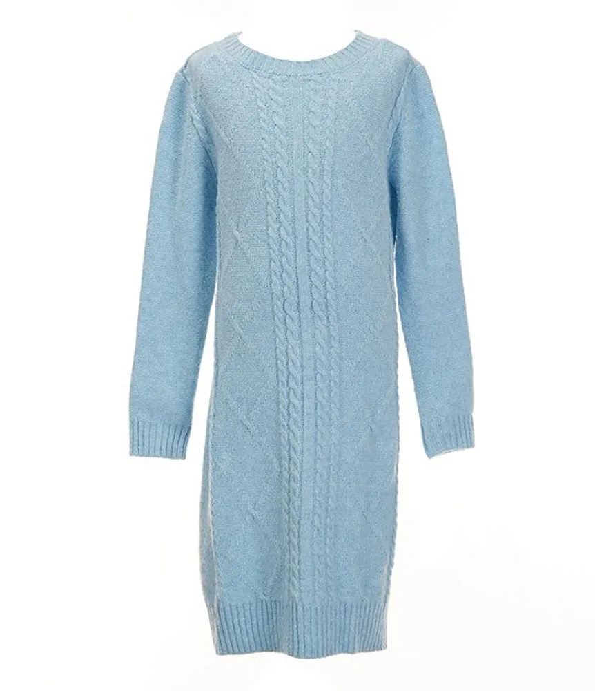 Scoop Girls Ribbed Knit Sweater Dress, Sizes 4-12 - Walmart.com