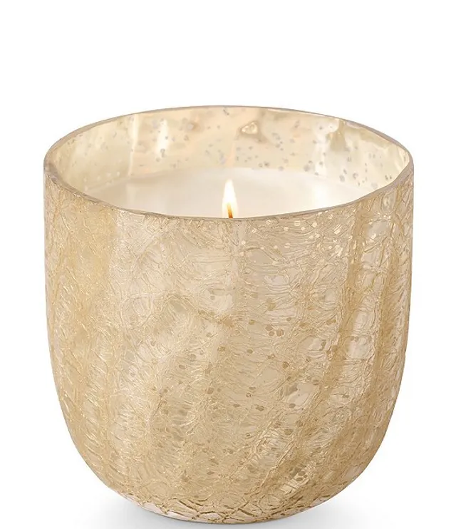 Illume Large Boxed Crackle Glass Candle Balsam & Cedar