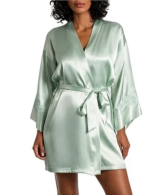 Bloom by Jonquil Adore 3/4 Sleeve Coordinating Satin Robe