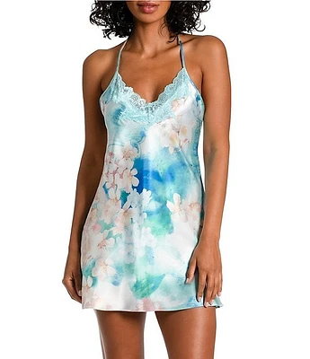 Bloom by Jonquil Floral Print Satin Chemise