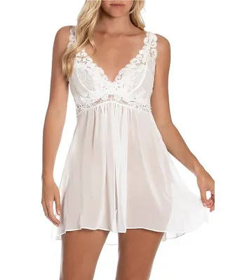 Bloom by Jonquil Laura Sheer Chiffon & Lace Chemise