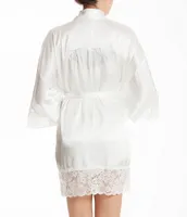 Bloom by Jonquil Satin & Lace Bridal Robe