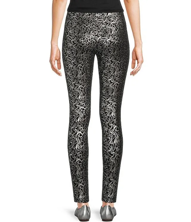 Intro Petite Squiggle Print Love the Fit Pull-On Slimming Leggings