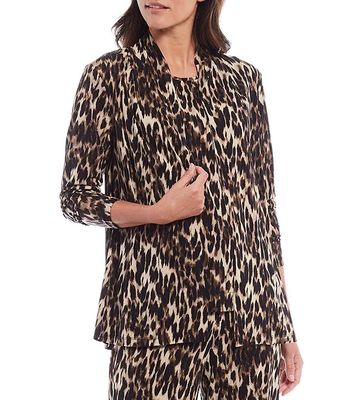 Soft Separates Long Sleeve Leopard Print Cardigan