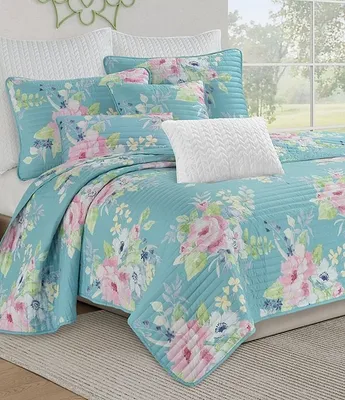 J by J. Queen New York Esme Floral Bouquet Print Quilt Mini Set