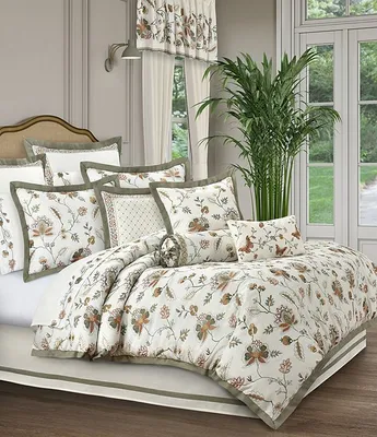 J. Queen New York Jacobean Embroidered Floral Comforter Set