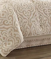 J. Queen New York Milano Sand Chenille Damask Comforter Set