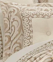 J. Queen New York Milano Sand Chenille Damask Comforter Set