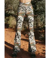 JALA Super Flare Double Brushed Jersey Camo Print Leggings