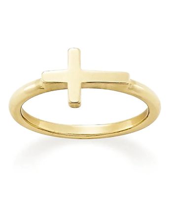 James Avery 14K Gold Horizon Cross Ring